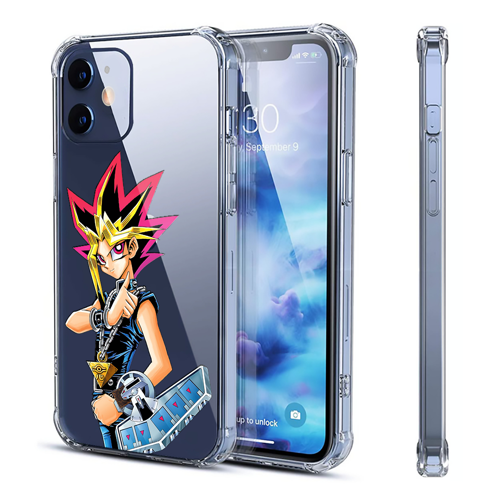 （画像用） 遊☆戯☆王 Yu-Gi-Oh! 【iPhone 12シリーズ対応】透明スマホケース（クリアソフトケース）